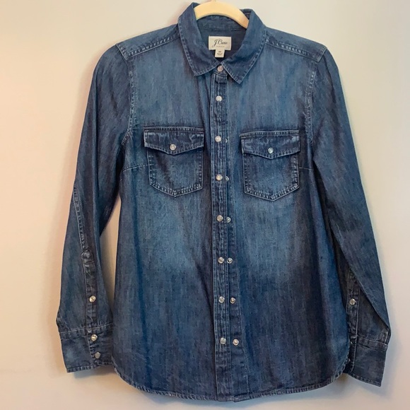 J. Crew Tops - J Crew denim shirt